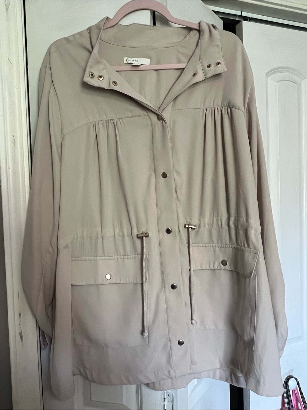 CATOS Light Beige Women's Utility Jacket with Drawstring Waist